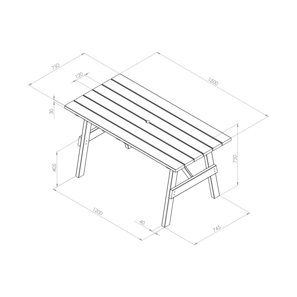 Freya Rectangle Table 5027003 003802